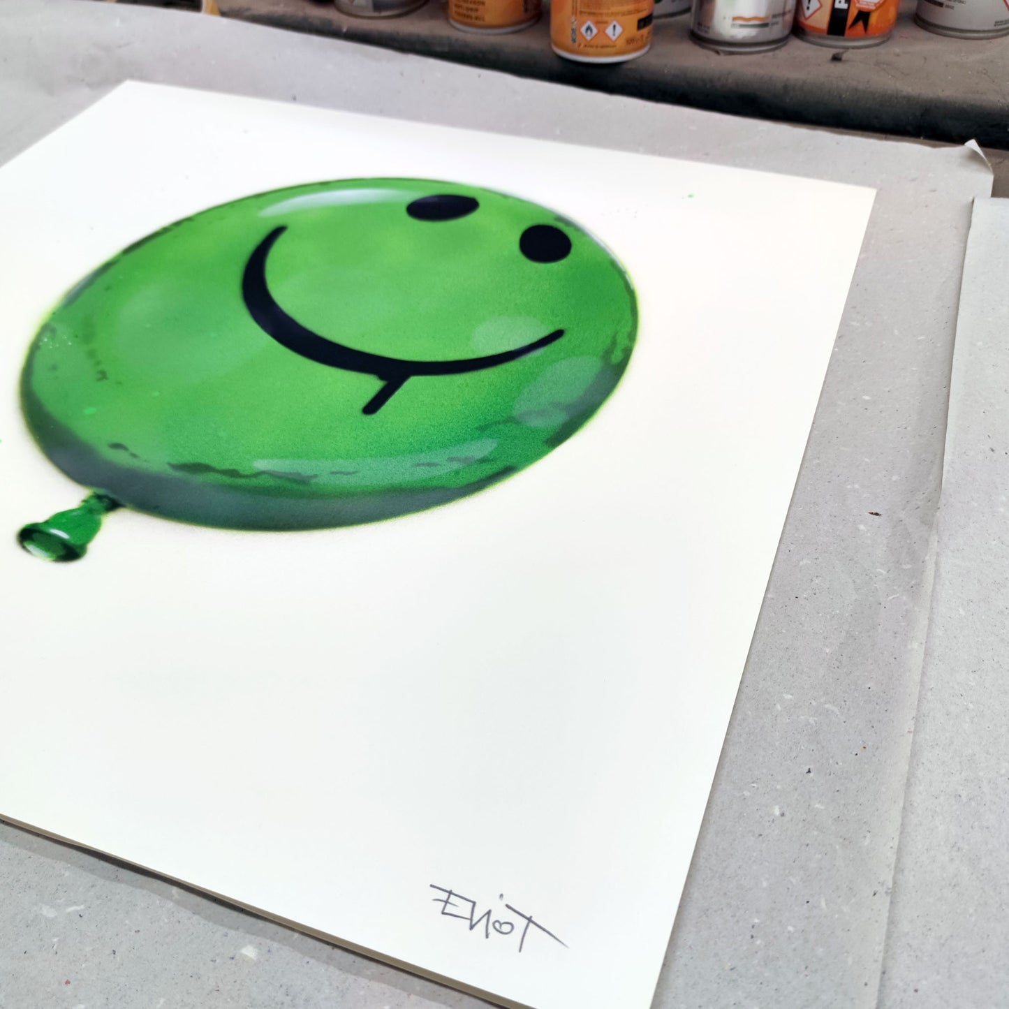 #3 GREEN GLITTER Balloon