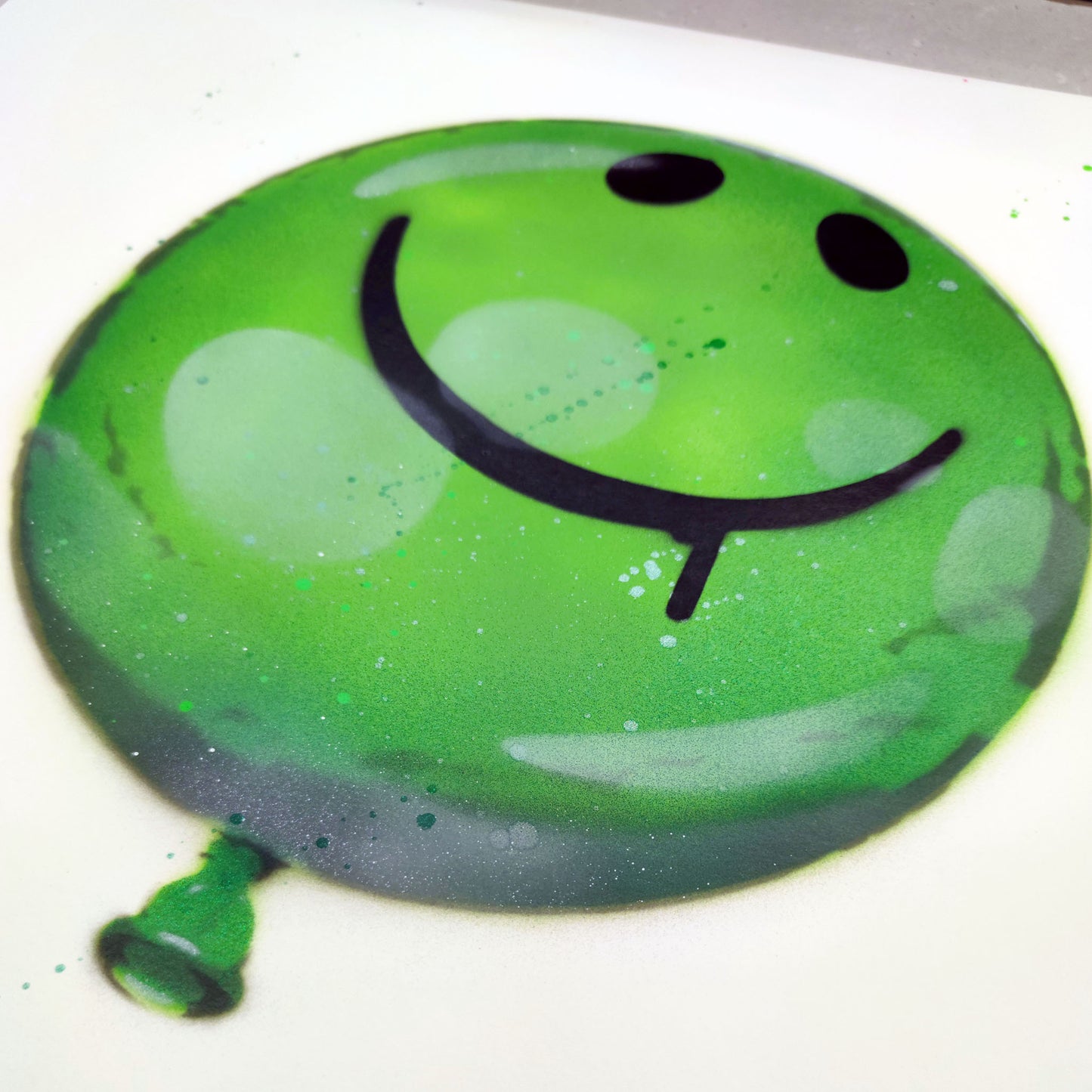 #9 GREEN GLITTER Balloon