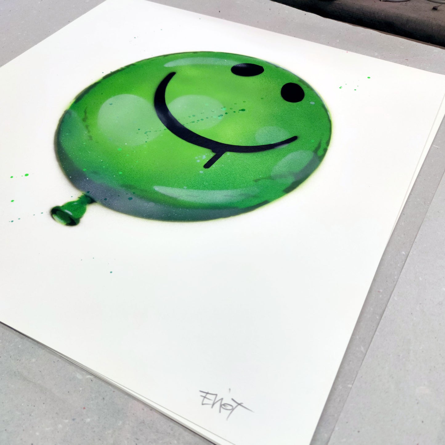 #9 GREEN GLITTER Balloon